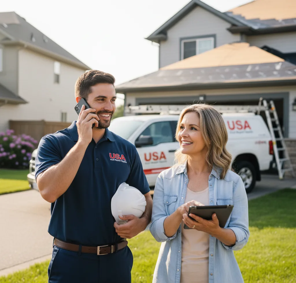 USA Roof Repair Experts customer support in Riverdale